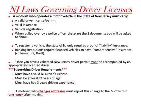 jersey state laws